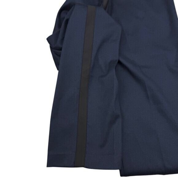 NWT CALVIN KLEIN Slim Fit Men's Navy Pant Size 38 X 32 Black Side Stripe - Picture 7 of 7